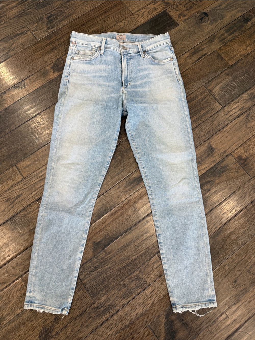 Citizens of Humanity Rocket Crop Jeans 29 Light Wash High Rise Skinny